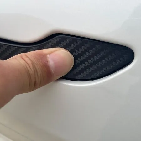 Tesla Model Y & 3 Carbon Fiber Look Door Handle Protector