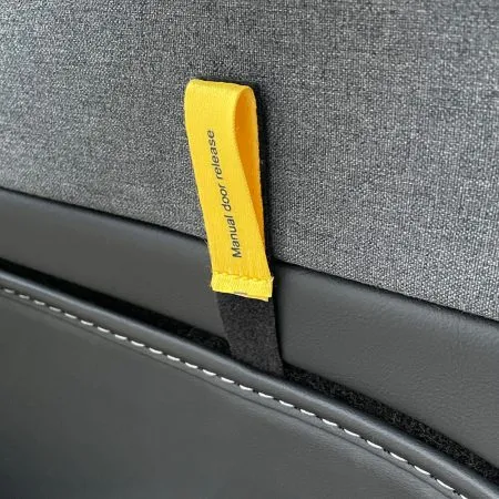 tesla rear door emergency manual release straps