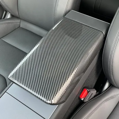 ABS carbon fiber armrest cover for Tesla Model 3 Highland and Model Y Juniper