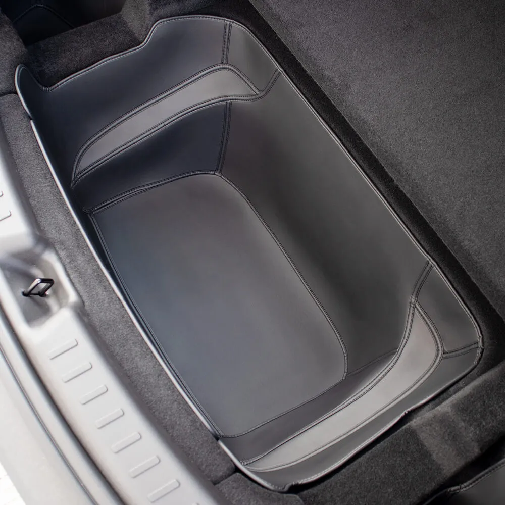 Durable eco-leather sub-trunk liner for Tesla Model Y Juniper 2026 hidden storage