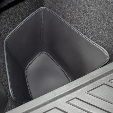 Easy-clean eco-leather liner for Tesla Model Y Juniper trunk side storage pockets (2025)