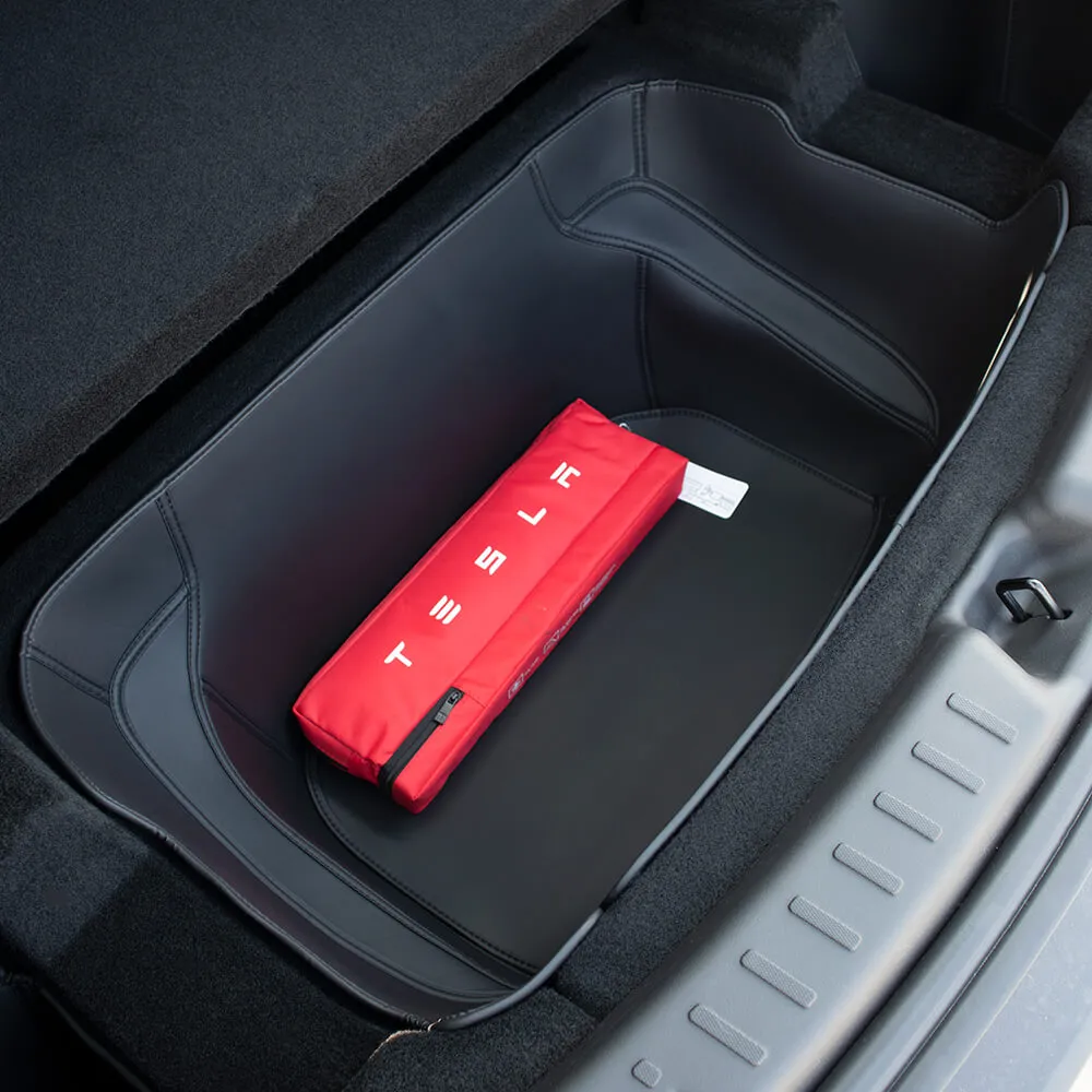 Waterproof underfloor storage liner for Tesla Model Y Juniper 2025 lower trunk