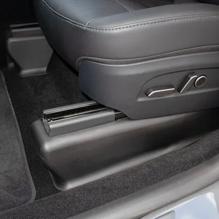 Seat slide rail protection cover kit for 2025 Tesla Model Y Juniper black TPE